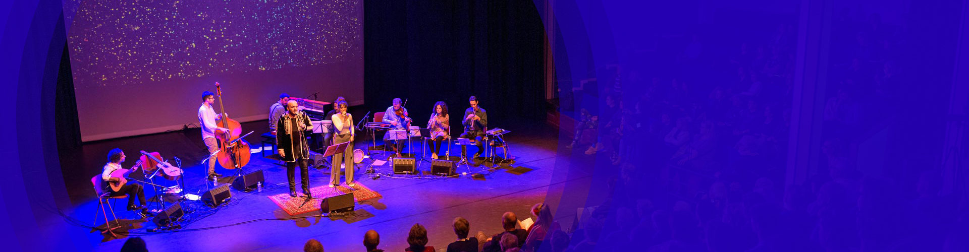 Mare Nostrum. Een reeks interdisciplinaire producties met lezingen, documentaires, films, composities en arrangementen van muziek.