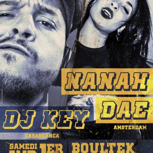 Nanah Dae en DJ Key in Boultek Casablanca op 1 april 2017