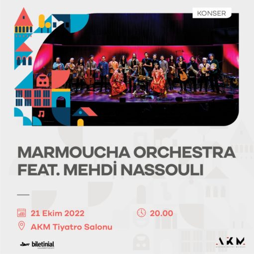 Marmoucha Orchestra en Mehdi Nassouli at Beyoğlu Cultural Route Festival in Istanbul,