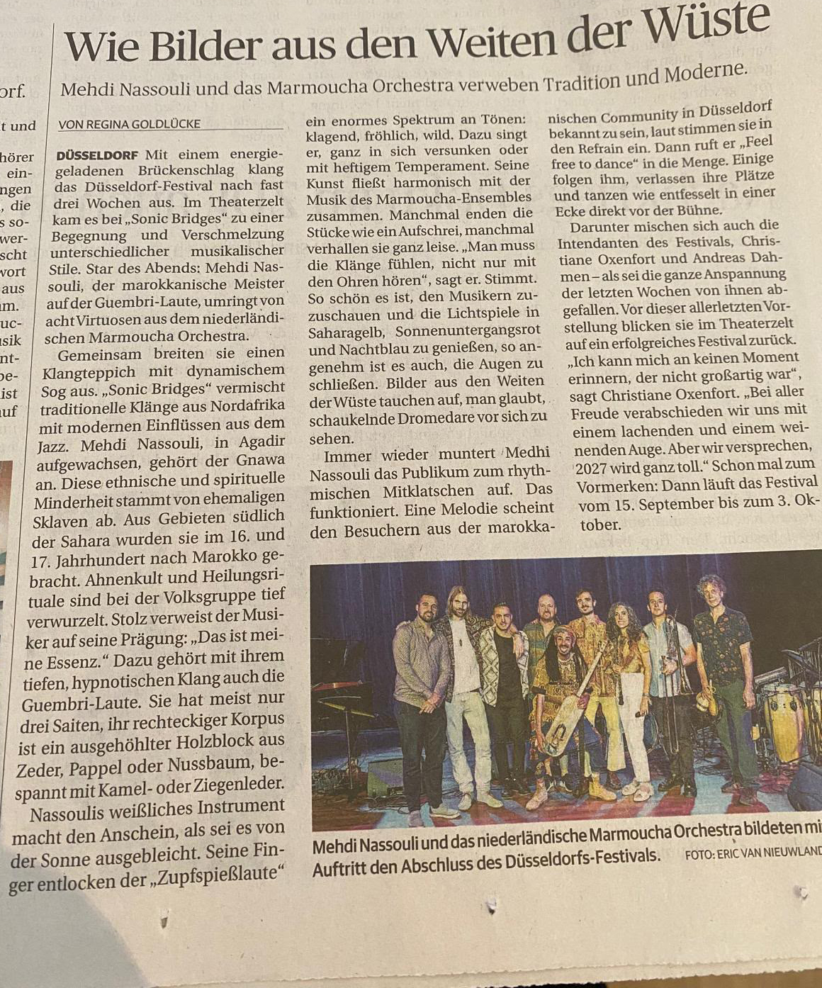 Recensie "Sonic Bridges" van Rheinische Post